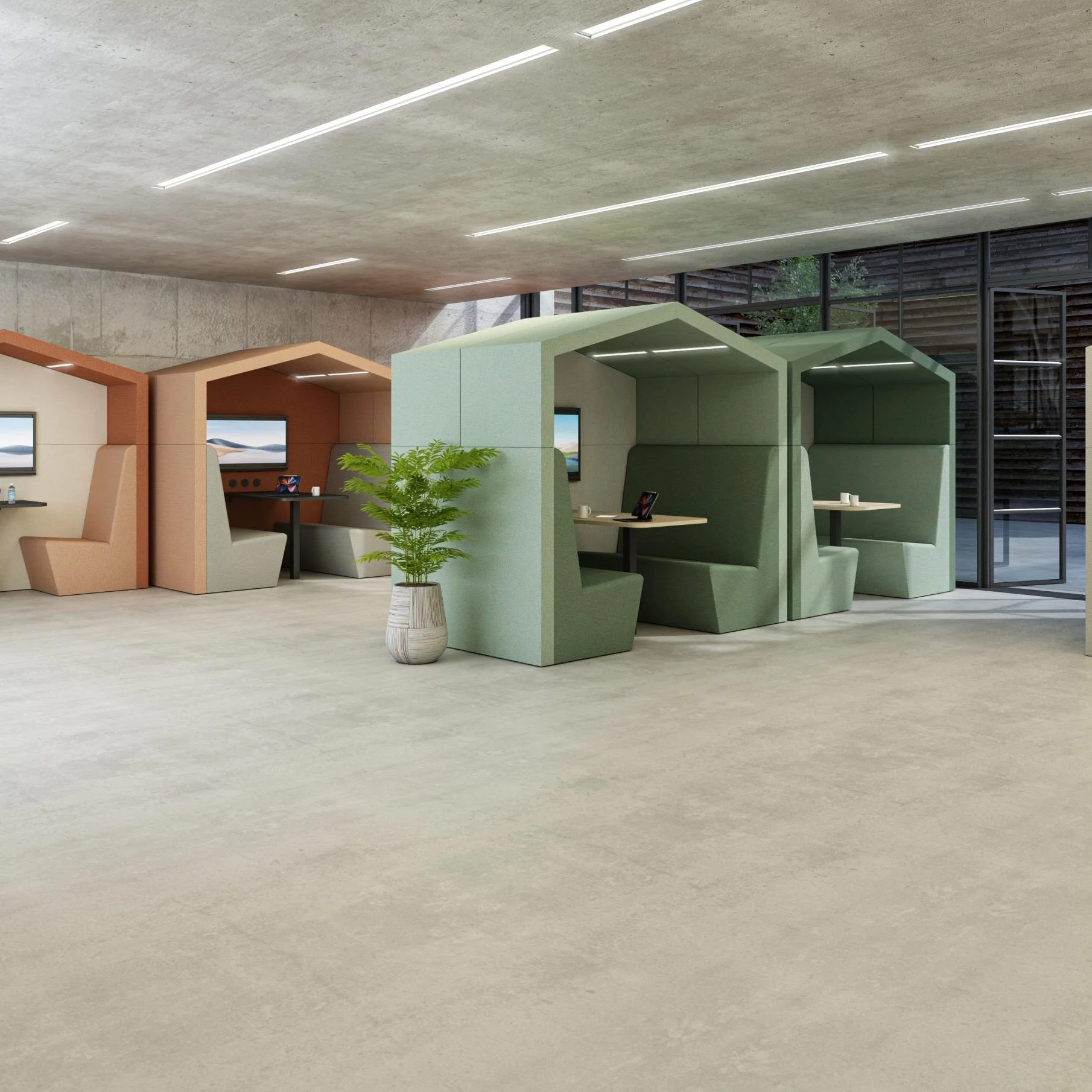 Akoestische overlegruimte bij MW Office Solutions
