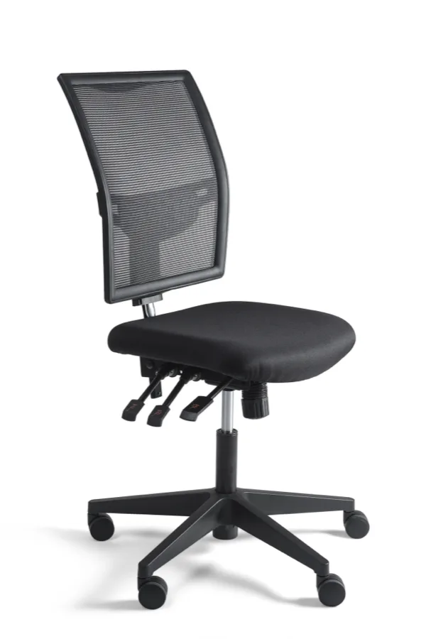 Bedrijfsstoel laag, mesh nylon