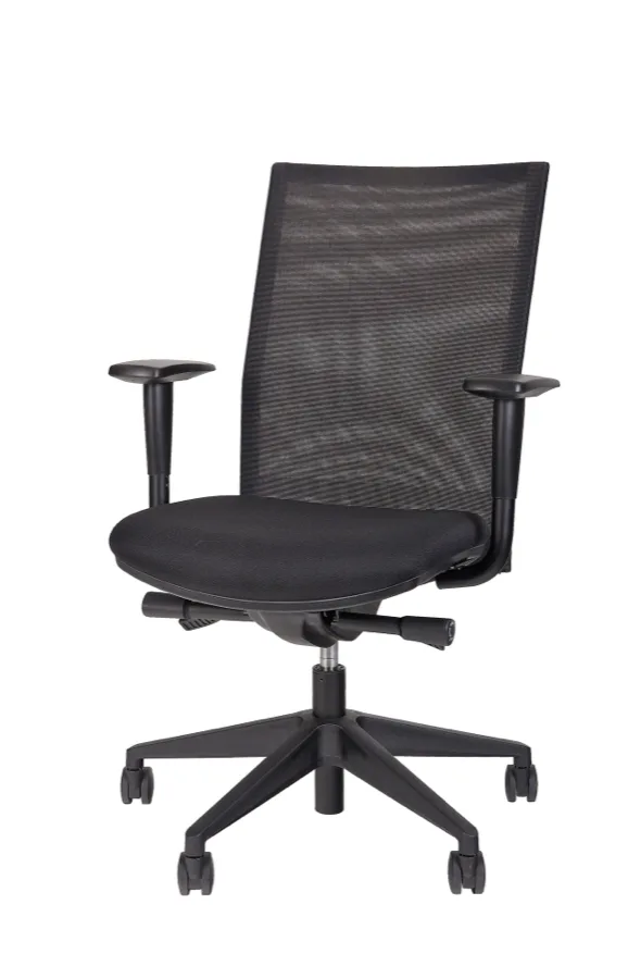 A350, rug in mesh zwart