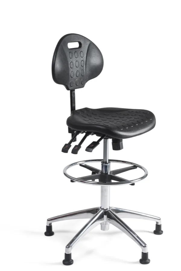 Werkstoel hoog, alu